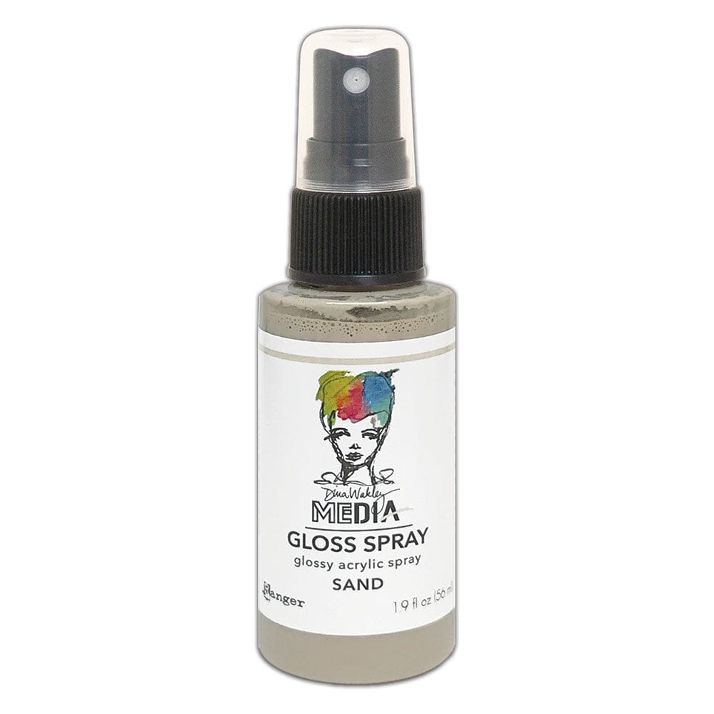 Dina Wakley Media Gloss Spray Sand, 2oz Sprays Dina Wakley Media